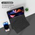 Bluetooth compatible Keyboard with Protective Leather Case Set for iPad Pro11 Air5 10 9 Inch 11 Inch Pink