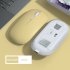 Bluetooth compatible Mouse Dual Mode Silent Rechargeable Portable Wireless Mouse For Mobile Phone Office Tablet yellow Dual mode charging