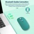 Bluetooth compatible Mouse Dual Mode Silent Rechargeable Portable Wireless Mouse For Mobile Phone Office Tablet yellow Dual mode charging