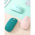 Bluetooth compatible Mouse Dual Mode Silent Rechargeable Portable Wireless Mouse For Mobile Phone Office Tablet yellow Dual mode charging