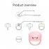 Bluetooth compatible Fingertip Video Controller Tiktok Short Video Page Flipping Browsing Device Mobile Phone Remote Control Ring Blue
