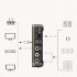 Bluetooth compatible  Receiver 5 0 Aptx Ll 3 5mm Jack Aux Wireless Adapter For Tv Car Audio Transmitter Black