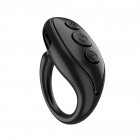Bluetooth-compatible Ring Tiktok Remote Control Fingertip Mobile Phone Selfie Photo Page Turner Flipping Video Controller black
