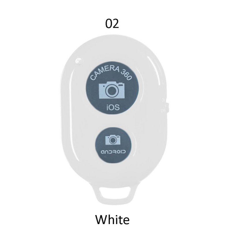 Bluetooth-compatible  Selfie  Controller Wireless Remote Control Button Self-timer Camera Stick White