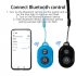 Bluetooth compatible  Selfie  Controller Wireless Remote Control Button Self timer Camera Stick White