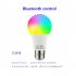 Bluetooth compatible Smart Light Bulb Voice Control E27 3000k 6500k Bulb Compatible With Alexa Google Assistant Smart Life App 5w Bluetooth compatible