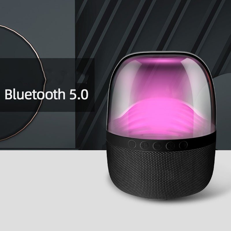 Bluetooth-compatible  Speaker L9 Led Light Card Insertion Subwoofer High Volume Portable Wireless Speaker Black