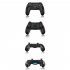 Bluetooth compatible Wireless Controller Six axis Touch Function Gamepad Compatible For Ios Android Pc Ps4 Consoles black Back key with mapping function