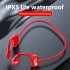 Bluetooth compatible  Earphones Bone Conduction Headphones Bl09 Ear mounted Music Wireless Sports Stereo Earplugs Headset Red Packing box