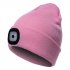 Bluetooth compatible Headphone  Hat Led Light Outdoor Traveling Luminous Knitted Hat Black