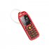 Bm25 Mini Mobile Phone Gsm Multilingual Lcd Screen Button Keypad Dual Sim Elderly Pocket Mobile Phone red