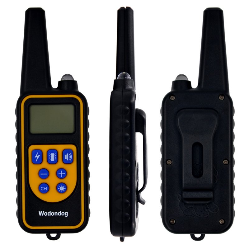 1000m Pet Dog Electric Shock Training Collar IP7 Depth Waterproof Remote Control Dog Device Anti Barking Device-NA15