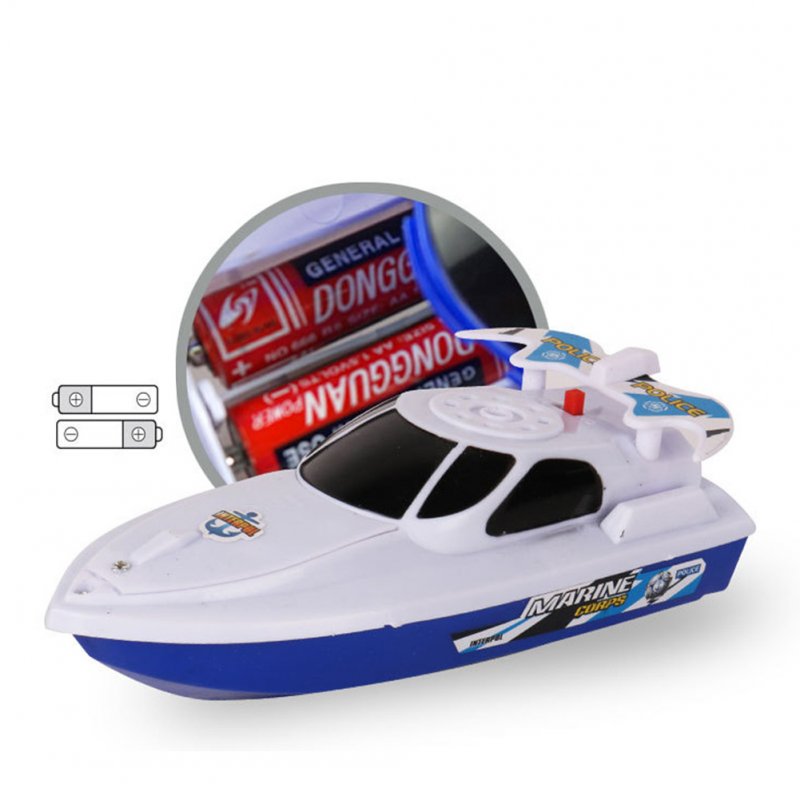 Boat Ship Model Toy Float in Water Summer Shower Bath Toys for Children Boys Gifts white