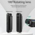 Body Camera 1080P Mini Body Cameras Police Body Cam Pocket Camcorder for Riding Meeting Black Cs07