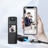 Body Camera 1080p HD Anti Shake Body Cam with Clip Magnetism Back Rotatable Lens Dvr Recorder Black