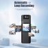 Body Camera 1080p HD Anti Shake Body Cam with Clip Magnetism Back Rotatable Lens Dvr Recorder Black