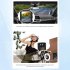 Body Camera 1080p HD Anti Shake Body Cam with Clip Magnetism Back Rotatable Lens Dvr Recorder Black