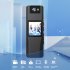 Body Camera 1080p HD Anti Shake Body Cam with Clip Magnetism Back Rotatable Lens Dvr Recorder Black