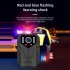Body Camera 360  Rotatable Lens 1080P HD Anti Shake Body Cam With Back Clip 1800mAh Battery Night Vision For Travel Walking Delivery black