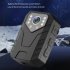 Body Camera 360  Rotatable Lens 1080P HD Anti Shake Body Cam With Back Clip 1800mAh Battery Night Vision For Travel Walking Delivery black