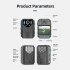 Body Camera 360  Rotatable Lens 1080P HD Anti Shake Body Cam With Back Clip 1800mAh Battery Night Vision For Travel Walking Delivery black