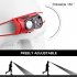 Body Motion Sensor Xpg Led  Headlamp Usb Rechargeable Camping Torch Built in Battery Fishing Head Lamp red