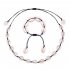 Bohemian Style Natural Shell Hand Knitting Necklace Bracelet Black   shell  set 