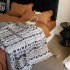 Boho Throw Blanket With Tassel Lightweight Breathable Super Soft Decorative Throw Blanket For Home Decor grey 130 x 160CM