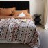 Boho Throw Blanket With Tassel Lightweight Breathable Super Soft Decorative Throw Blanket For Home Decor red 130 x 160CM