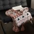 Boho Throw Blanket With Tassel Lightweight Breathable Super Soft Decorative Throw Blanket For Home Decor red 130 x 160CM