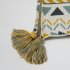 Boho Throw Blanket With Tassel Lightweight Breathable Super Soft Decorative Throw Blanket For Home Decor yellow 130 x 160CM