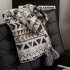 Boho Throw Blanket With Tassel Lightweight Breathable Super Soft Decorative Throw Blanket For Home Decor yellow 130 x 160CM