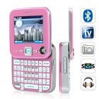 Bold  beautiful  brilliant  and PINK  Feast your eyes on the new Pink Edition Metro Cell Phone   The Dual SIM Swivel Screen QWERTY Keyboard World Mobile Phone t