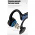 Bone Conduction Bluetooth compatible  Headset Wireless Hanging Neck Hanging Ear Running Sports Headphones Black