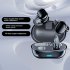 Bone Conduction Bluetooth 5 3 Headphones Wireless Ear Clip Sports Earphones with Noise Reduction Mic Orange