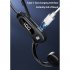Bone Conduction Bluetooth Earphone Lightweight Wireless Hanging Ear Sports Headset V30 White
