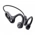 Bone Conduction Bluetooth Earphone Lightweight Wireless Hanging Ear Sports Headset V30 Blue