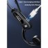 Bone Conduction Bluetooth Earphone Lightweight Wireless Hanging Ear Sports Headset V30 Blue