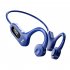 Bone Conduction Bluetooth Earphone Lightweight Wireless Hanging Ear Sports Headset V30 Blue