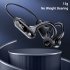 Bone Conduction Bluetooth Earphone Lightweight Wireless Hanging Ear Sports Headset V30 Red