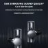 Bone Conduction Earphone Low Latency Noise Canceling Waterproof Sweat proof Wireless Bluetooth compatible Headset black
