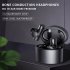 Bone Conduction Earphone Low Latency Noise Canceling Waterproof Sweat proof Wireless Bluetooth compatible Headset black