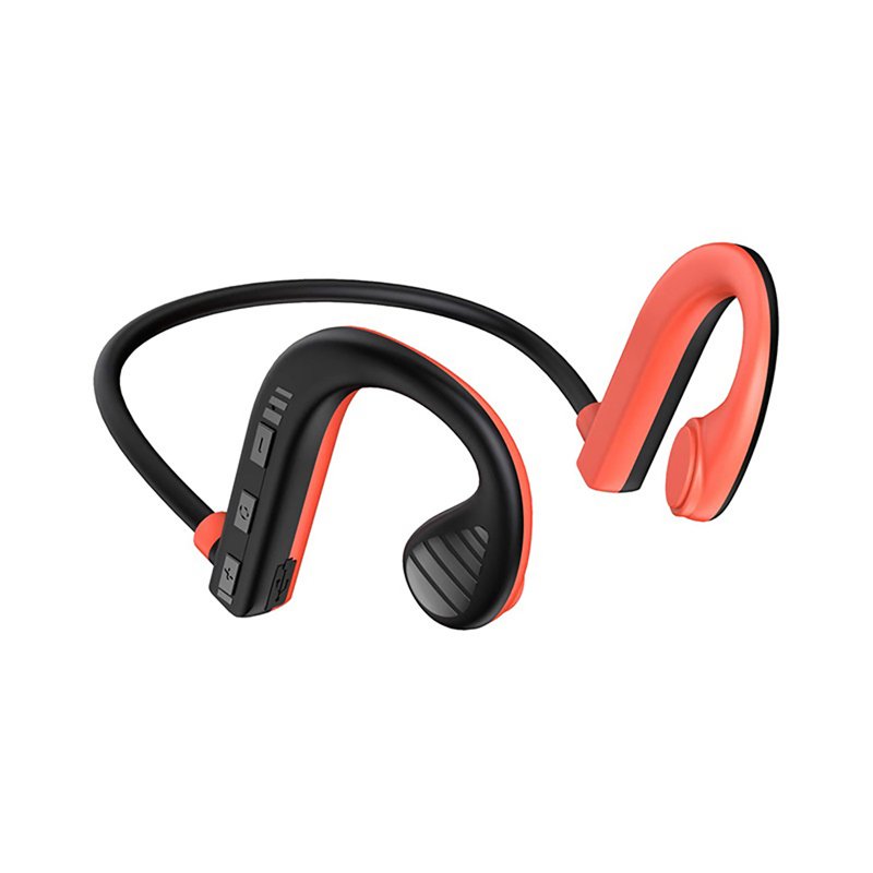 Bone Conduction Earphone Wireless Sports Headset Ultra Light Headset Sport Earbuds Earphone For Swimming Running orange