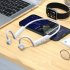 Bone Conduction Headphones Wireless Bluetooth Noise Reduction Headset Open Ear Waterproof Sports Earphones White