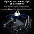 Bone Conduction Headphones Wireless Headset With Charging Case For Cycling Running Driving For Android IPhone S8 gray