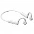 Bone Conduction Headphones Wireless Bluetooth Noise Reduction Headset Open Ear Waterproof Sports Earphones White
