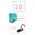 Bone Conduction Headset Wireless Bluetooth compatible 5 1 Sports Headphones With Built in Memory Card K6 White