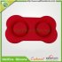 Bone Shaped Silicone Cat Dog Bowl Stainless Steel Pet Feeder Non Skid Pet Bowls for Pets