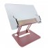Book Stand For Reading Height Adjustable Book Holder Hands Free Folding Reading Stand Aluminium Alloy Base For Displaying Cookbook Sheet Music Laptop gold  acry