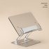 Book Stand For Reading Height Adjustable Book Holder Hands Free Folding Reading Stand Aluminium Alloy Base For Displaying Cookbook Sheet Music Laptop gold  acry